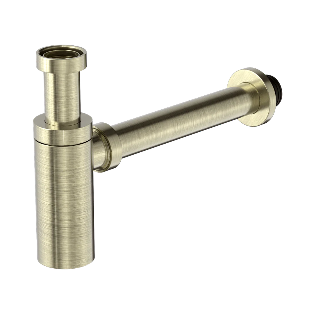 Nero 40Mm Round Bottle Trap Aged Brass
