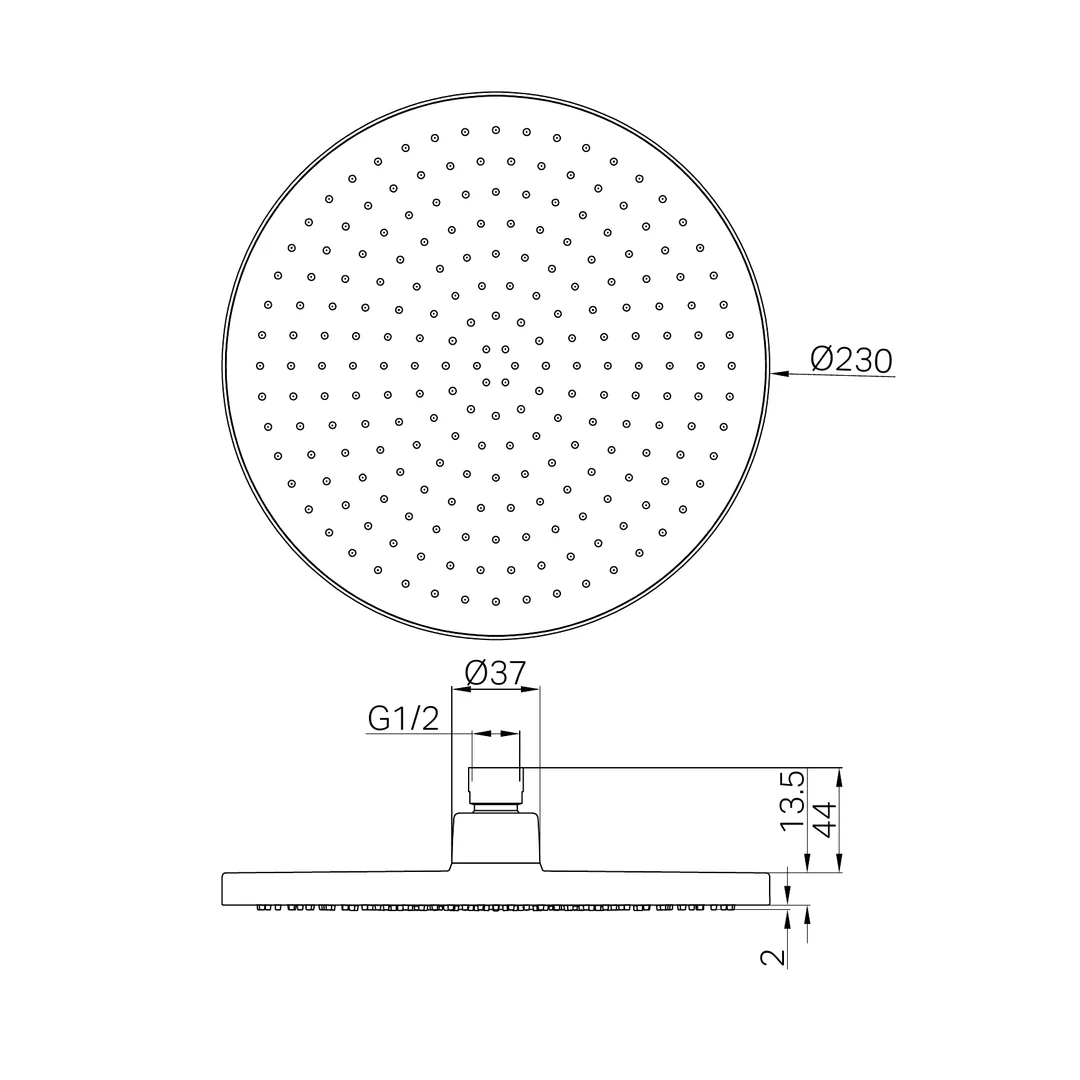 Nero Air Shower Head Chrome - Image 3