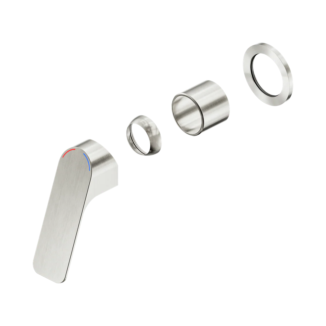Nero Bianca Care Shower Mixer 60Mm Plate Trim Kits Only Brushed Nickel