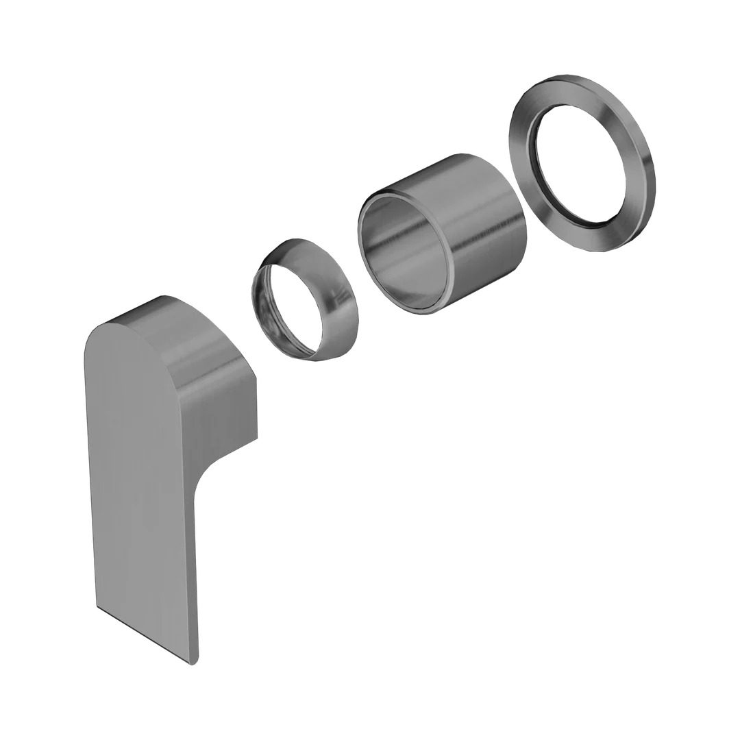 Nero Bianca Shower Mixer 60Mm Plate Trim Kits Only Gun Metal