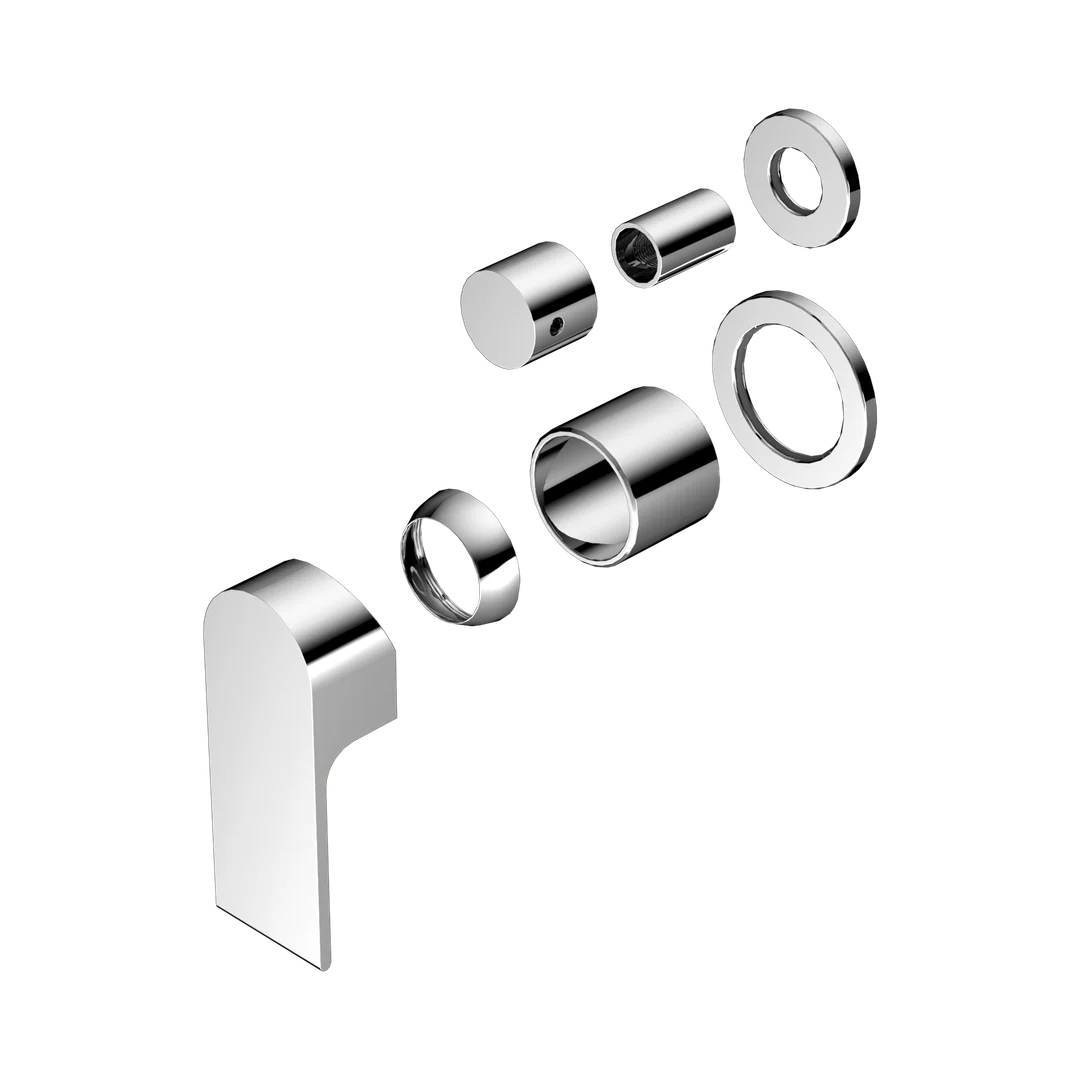 Nero Bianca Shower Mixer With Diverter Separate Back Plate Trim Kits Only Chrome