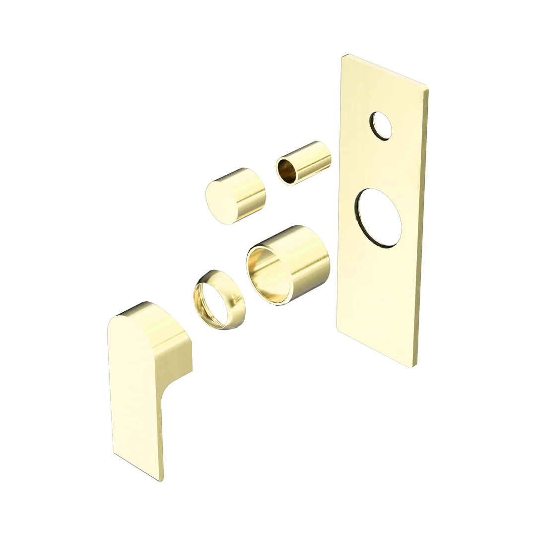 Nero Bianca Shower Mixer With Diverter Trim Kits Only Brushed Gold