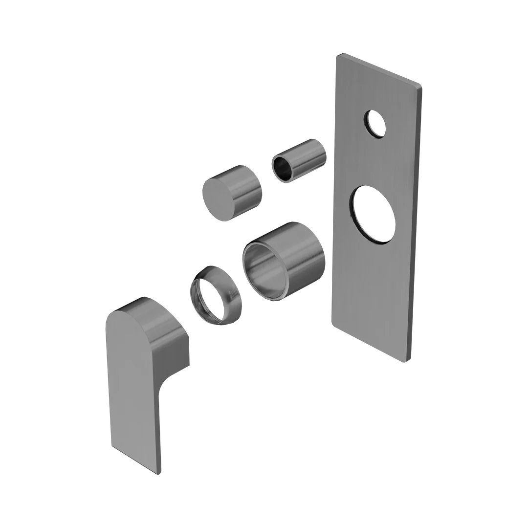 Nero Bianca Shower Mixer With Diverter Trim Kits Only Gun Metal