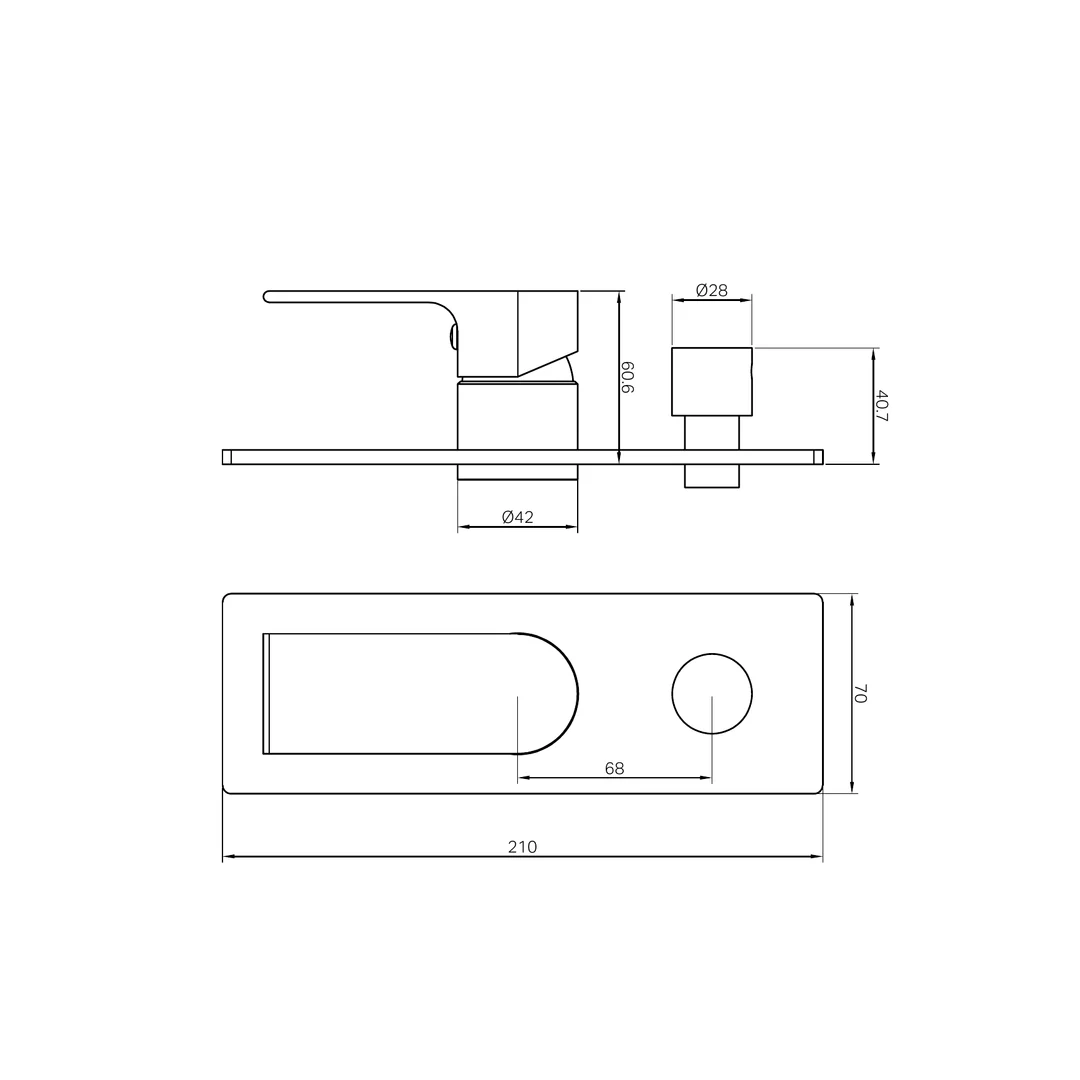 Nero Bianca Shower Mixer With Diverter Trim Kits Only Matte Black - Image 2