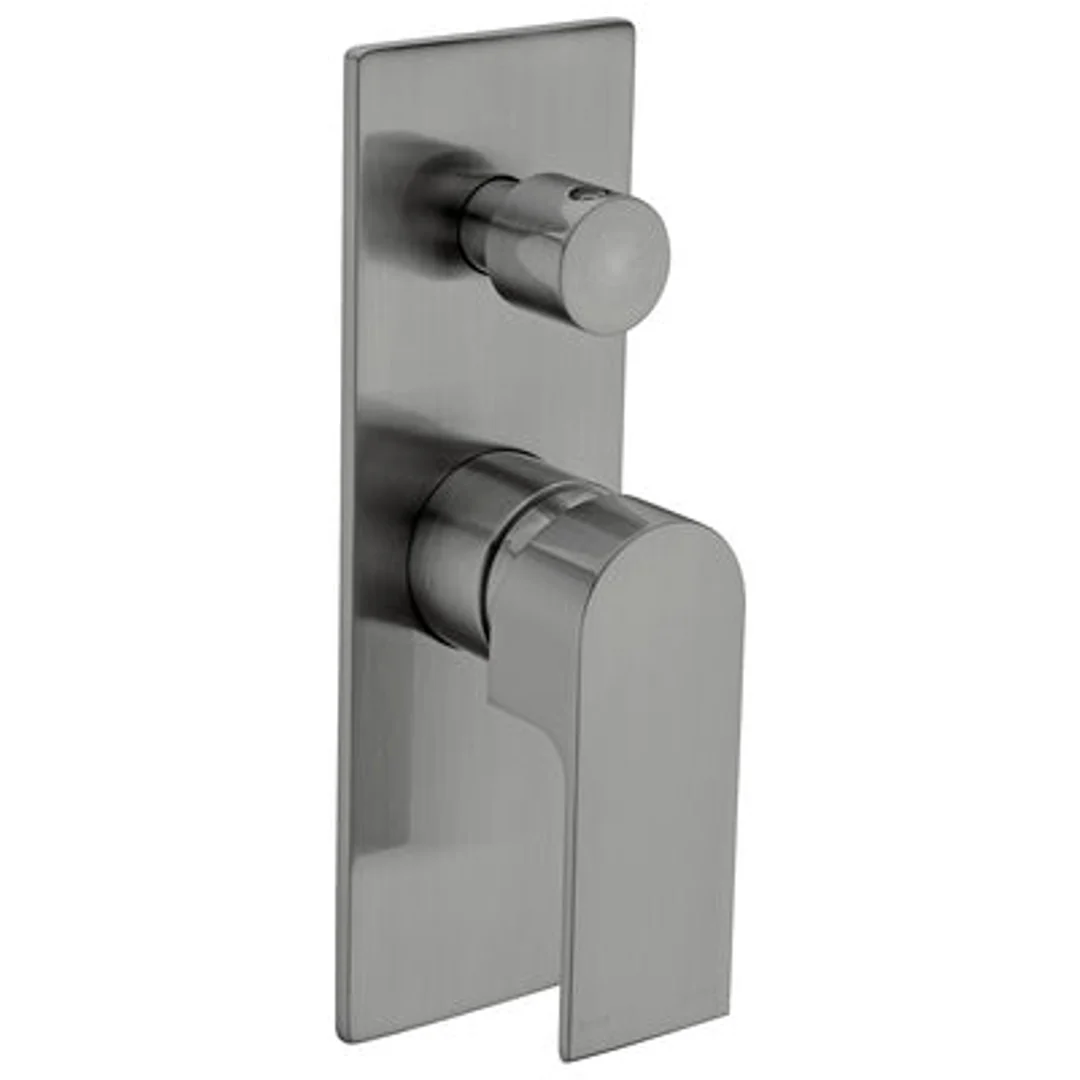 Nero Bianca Shower Mixer With Divertor Gun Metal Grey - Image 2
