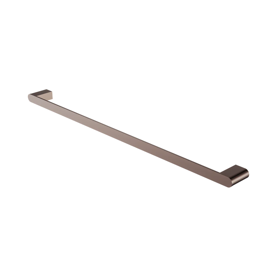 Nero Bianca Single Towel Rail 800Mm Brushed Bronze