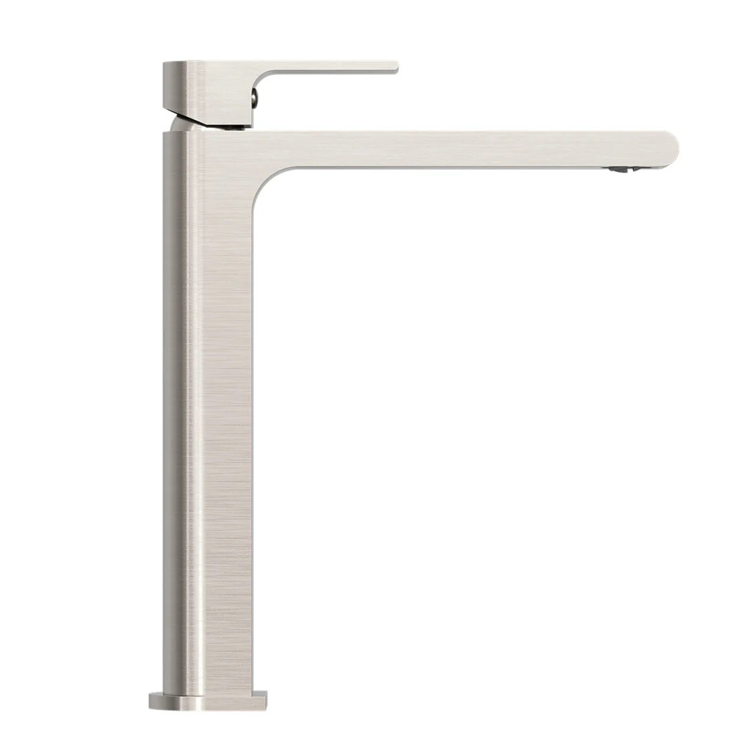 Nero Bianca Tall Basin Mixer Brushed Nickel - Image 2