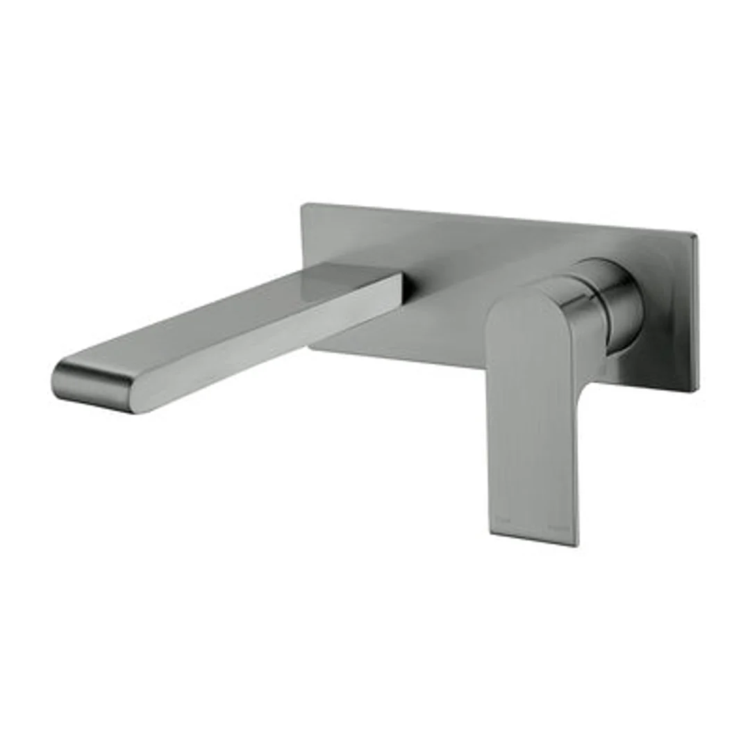 Nero Bianca Wall Basin Mixer Gun Metal Grey - Image 2