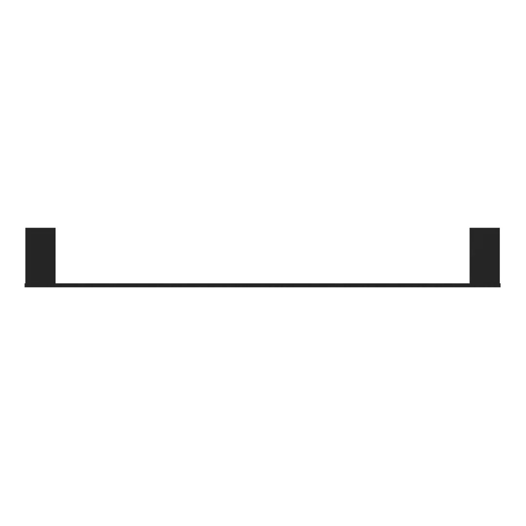 Nero Celia 600Mm Single Towel Rail Matt Black - Image 6