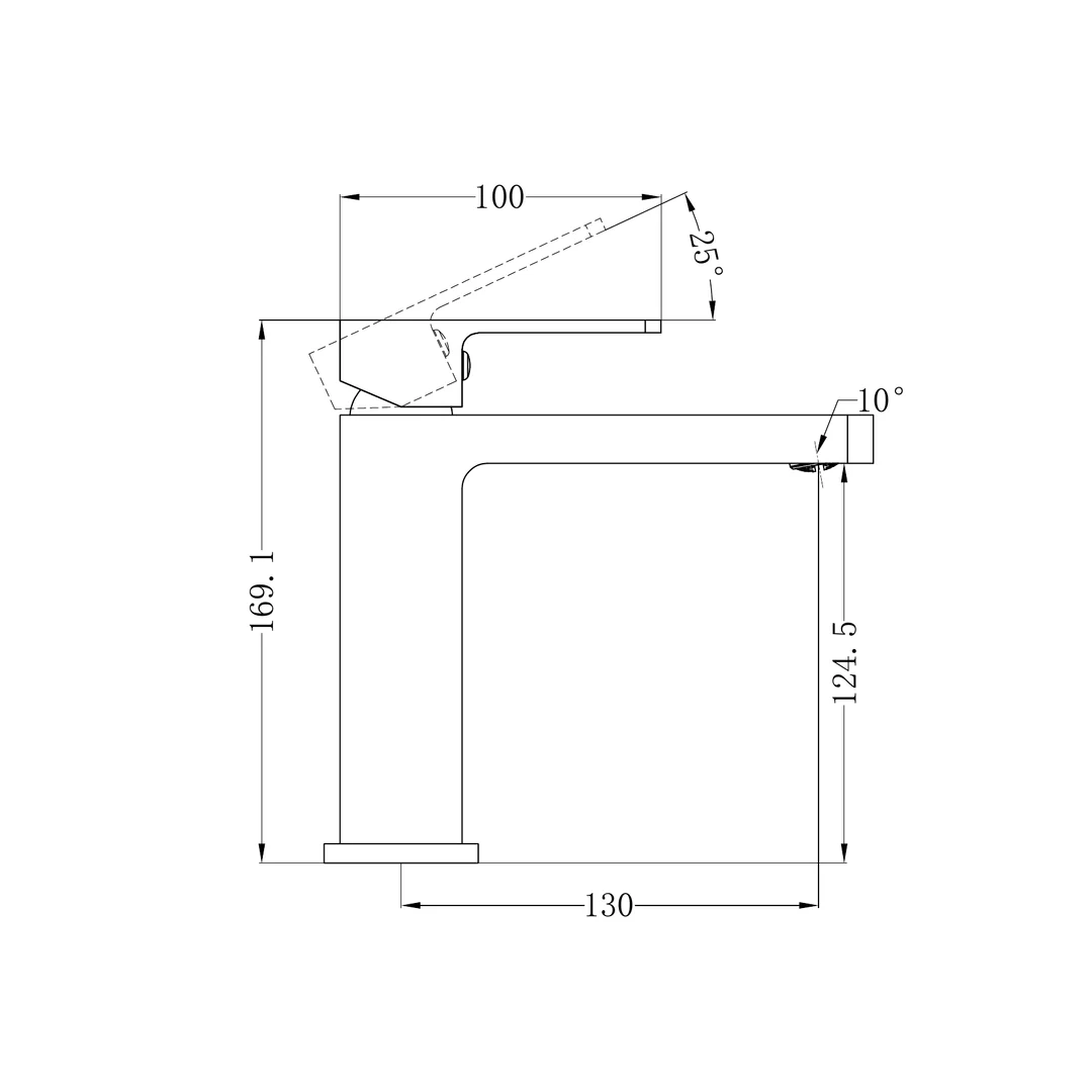 Nero Celia Basin Mixer Builders Range Chrome - Image 3