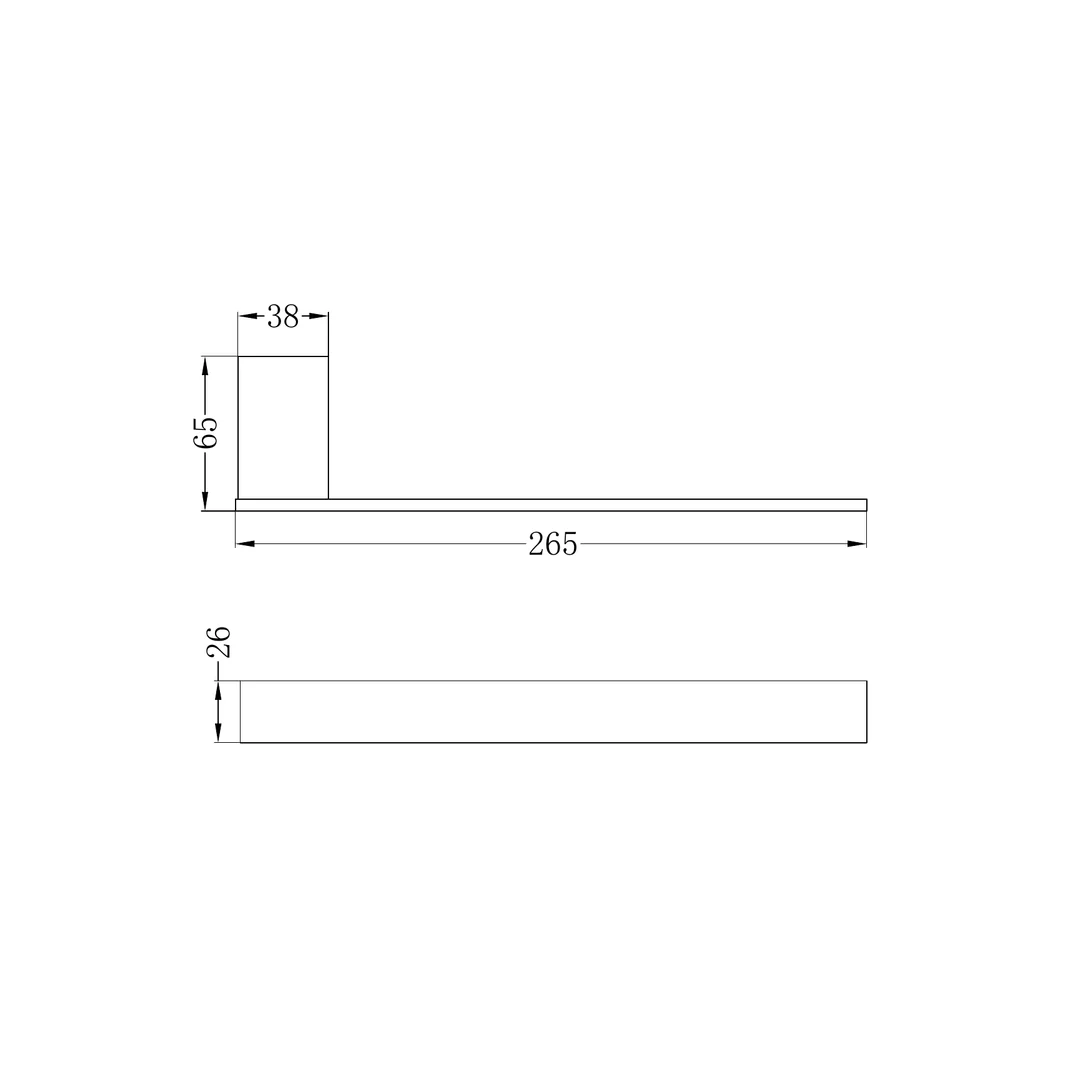 Nero Celia Hand Towel Rail Chrome - Image 3