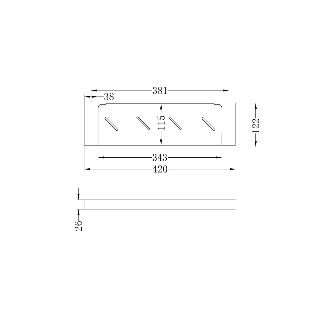 Nero Celia Metal Shelf Brushed Nickel - Image 2