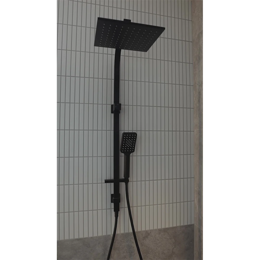 Nero Celia New Shower Set Matt Black - Image 4