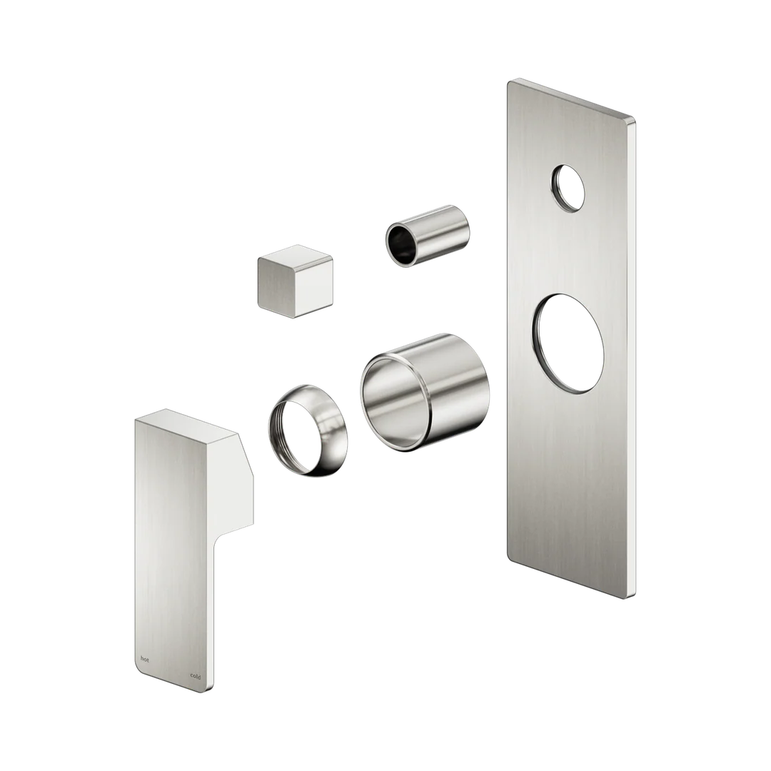 Nero Celia Shower Mixer With Diverter Trim Kits Only Brushed Nickel