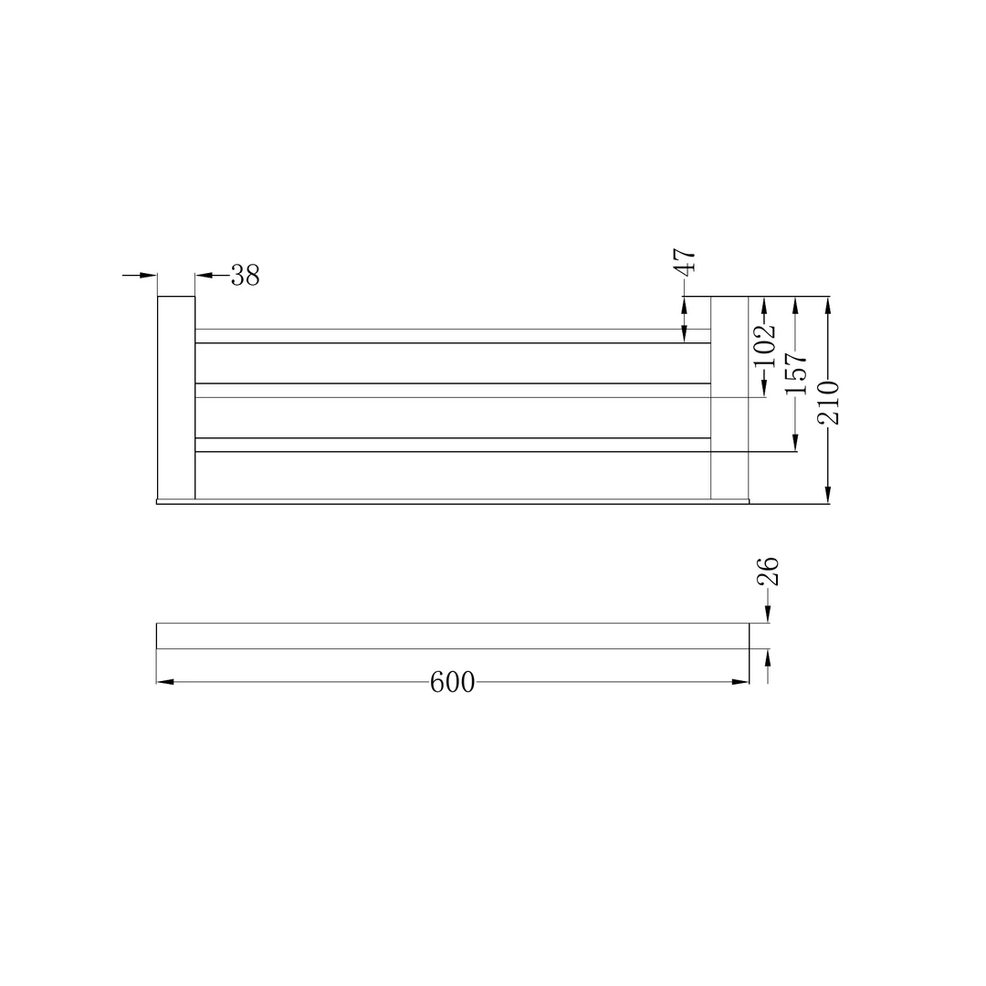 Nero Celia Towel Rack Chrome - Image 3