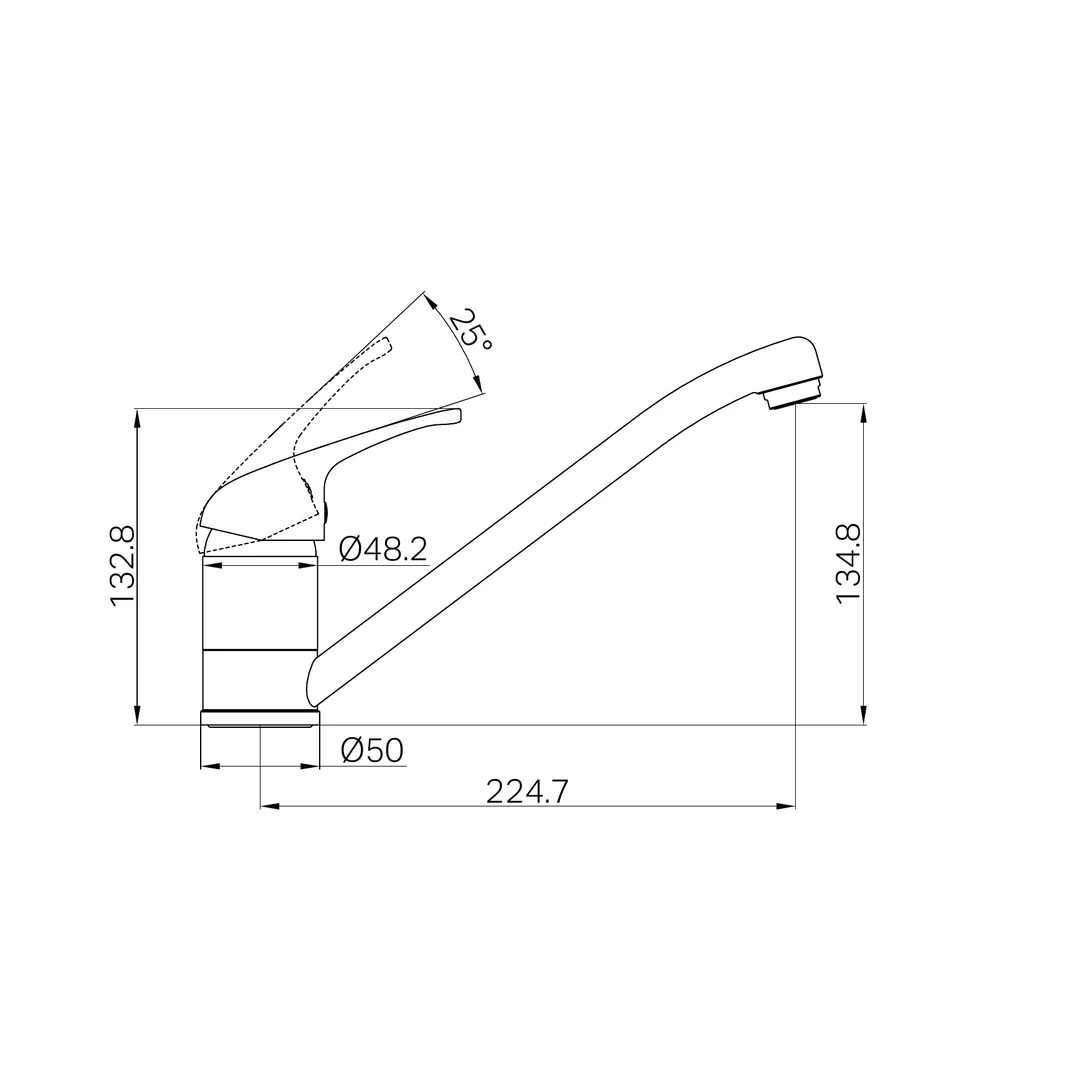 Nero Classic Sink Mixer Chrome - Image 3