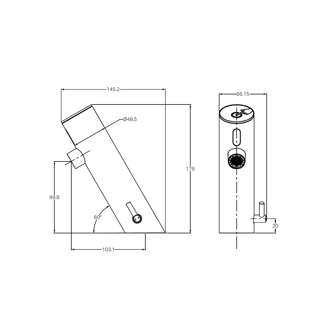 Nero Commercial Sensor Mixer Pvd Black - Image 2
