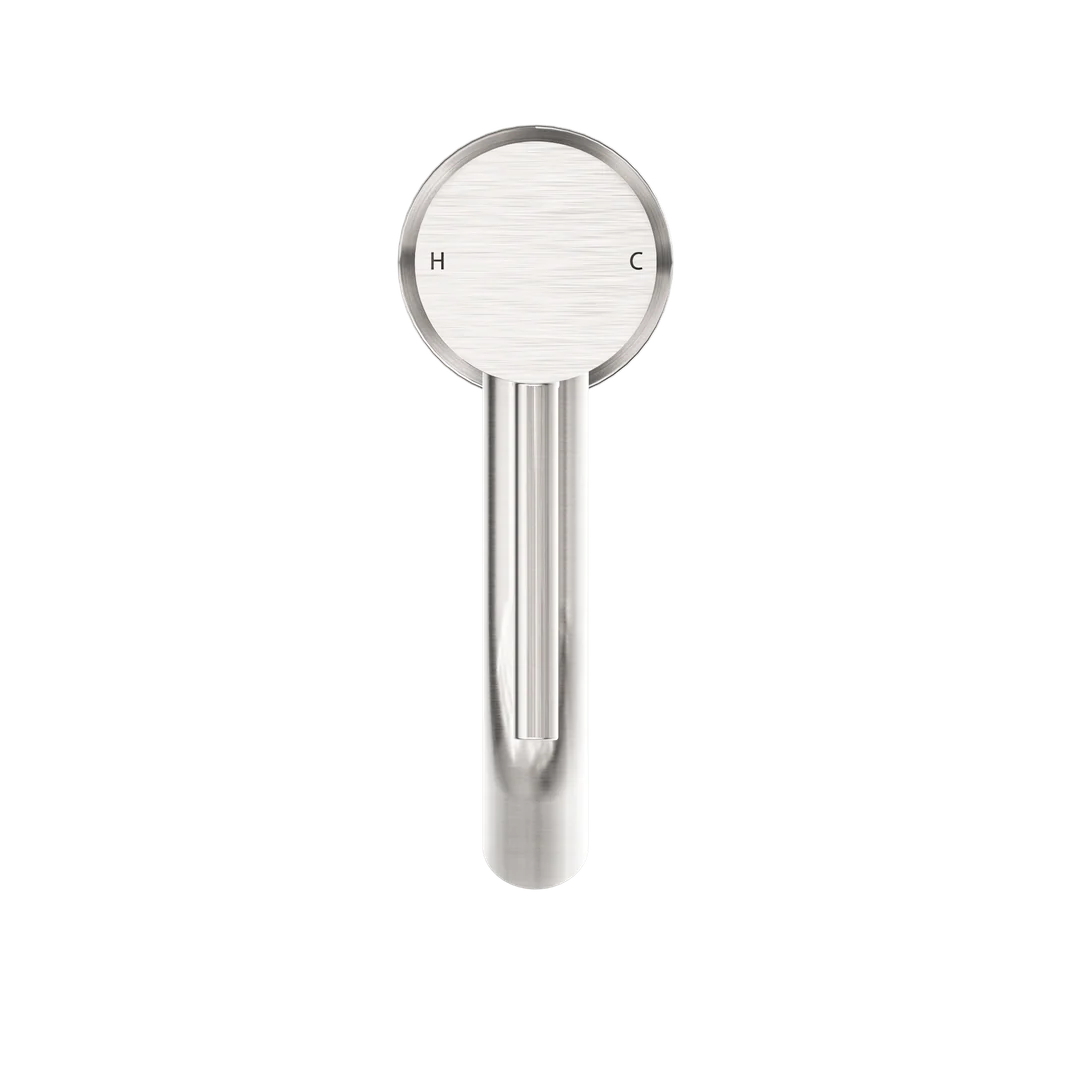 Nero Dolce Basin Mixer Stylish Spout Brushed Nickel - Image 6