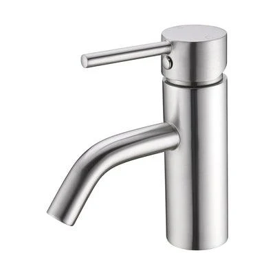 Nero Dolce Basin Mixer Stylish Spout Brushed Nickel - Image 8