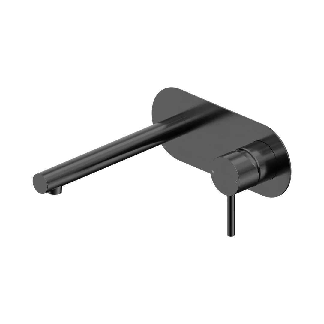 Nero Dolce Ii Wall Basin/Bath Mixer Gun Metal