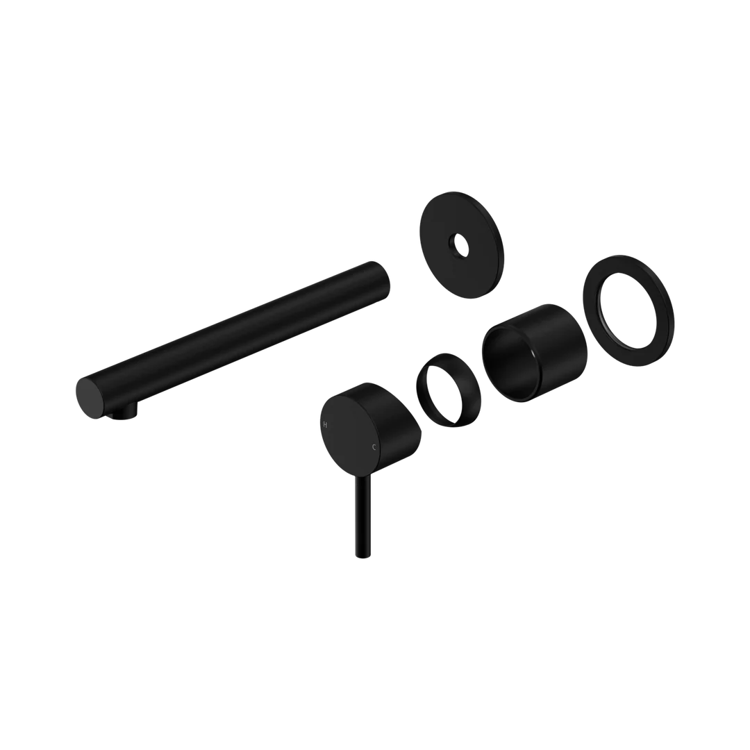 Nero Dolce Ii Wall Basin/Bath Mixer Separate Back Plate Trim Kits Only Matte Black