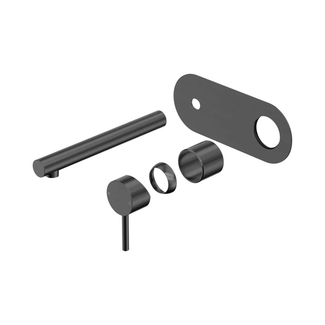 Nero Dolce Ii Wall Basin/Bath Mixer Trim Kits Only Gun Metal