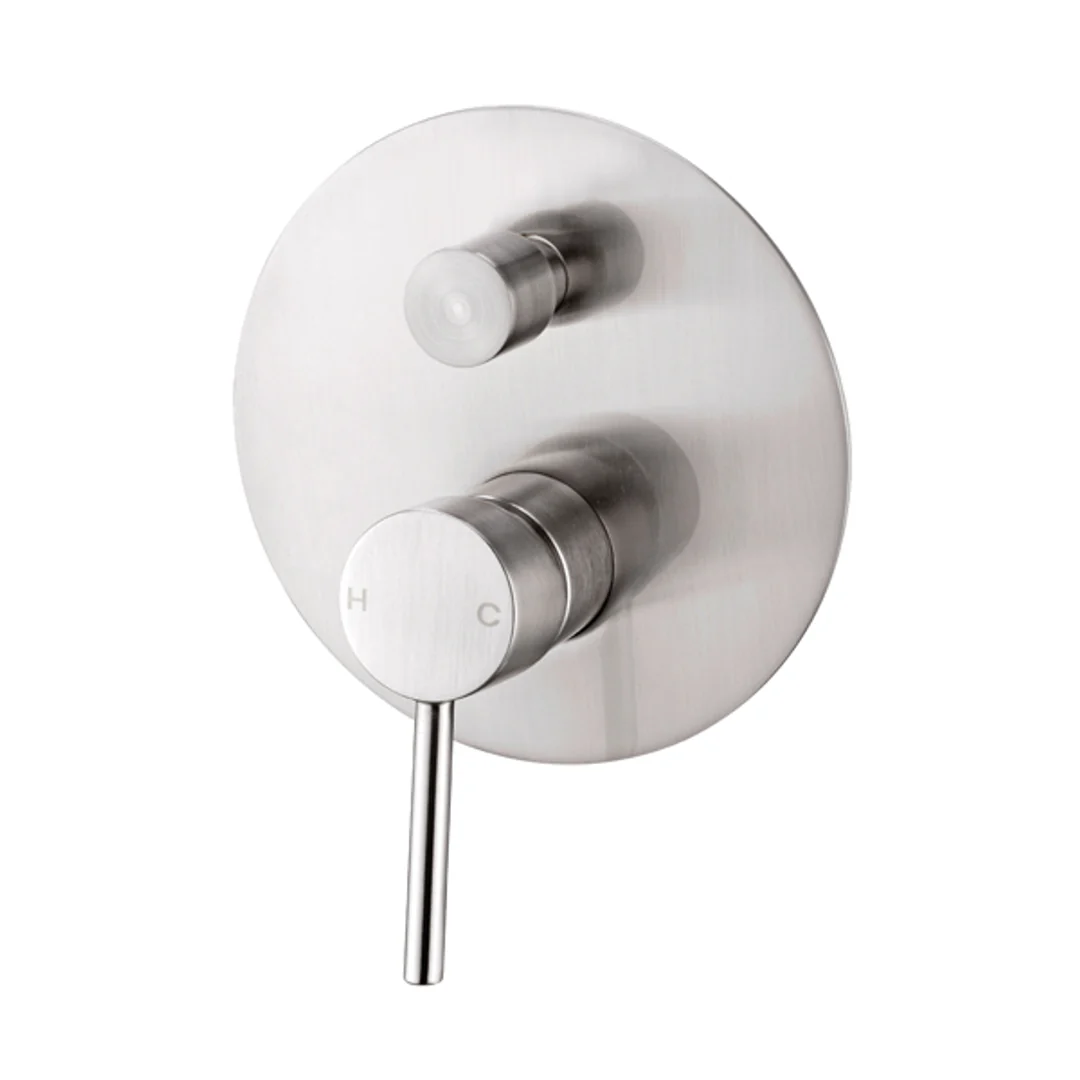 Nero Dolce Shower Mixer With Divertor Brushed Nickel
