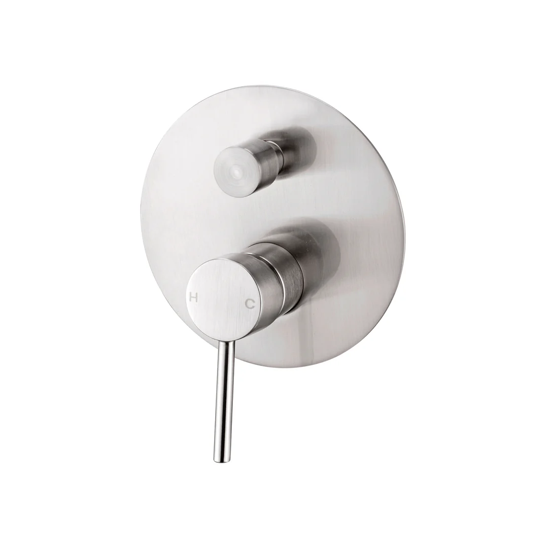 Nero Dolce Shower Mixer With Divertor Brushed Nickel - Image 4