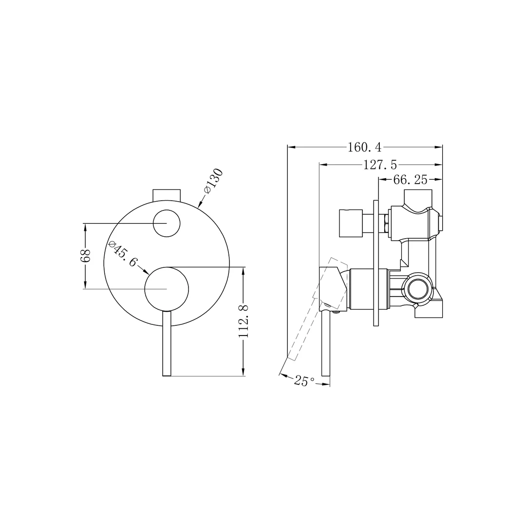 Nero Dolce Shower Mixer With Divertor Matt Black - Image 3