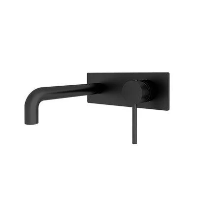 Nero Dolce Wall Basin Mixer (Stylish Spout) Matt Black - Image 7