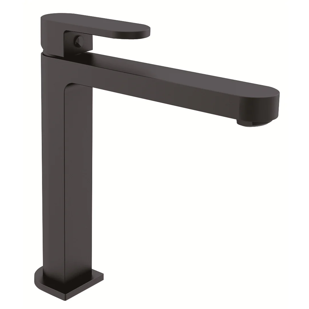 Nero Ecco Tall Basin Mixer  Matt Black - Image 4