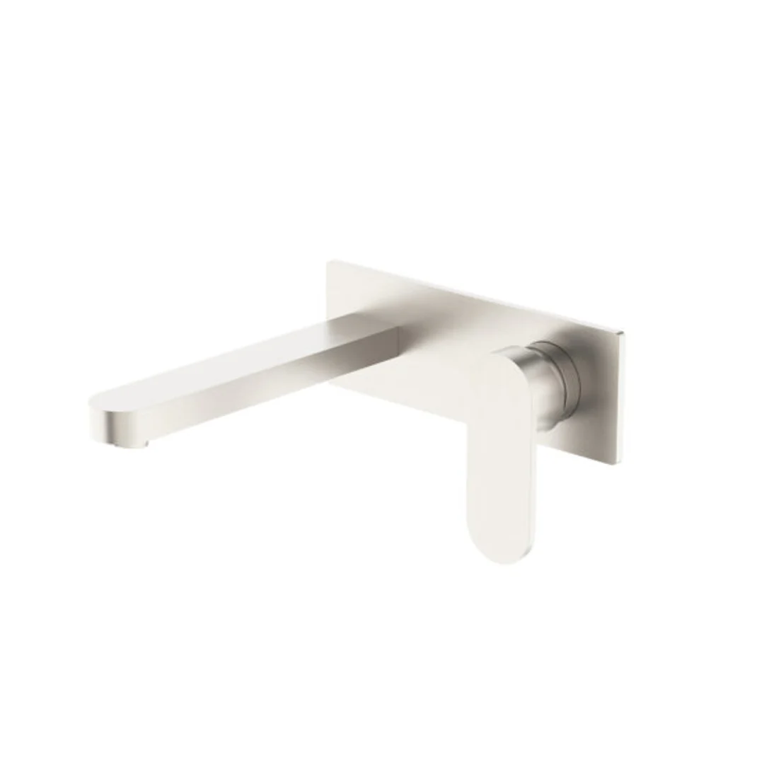 Nero Ecco Wall Basin/Bath Mixer Brushed Nickel Nr301310Abn - Image 2