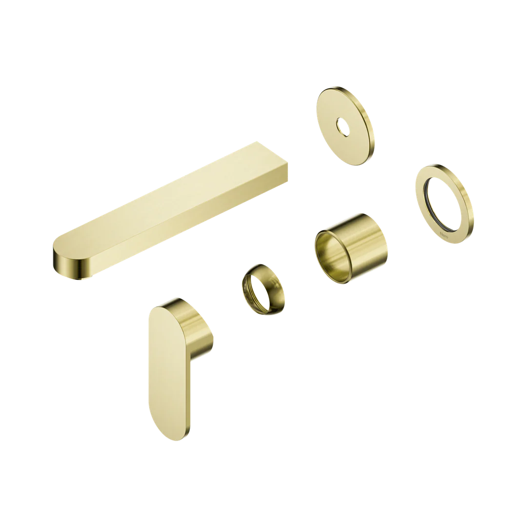 Nero Ecco Wall Basin/Bath Mixer Separate Back Plate 60Mm Trim Kits Only Brushed Gold