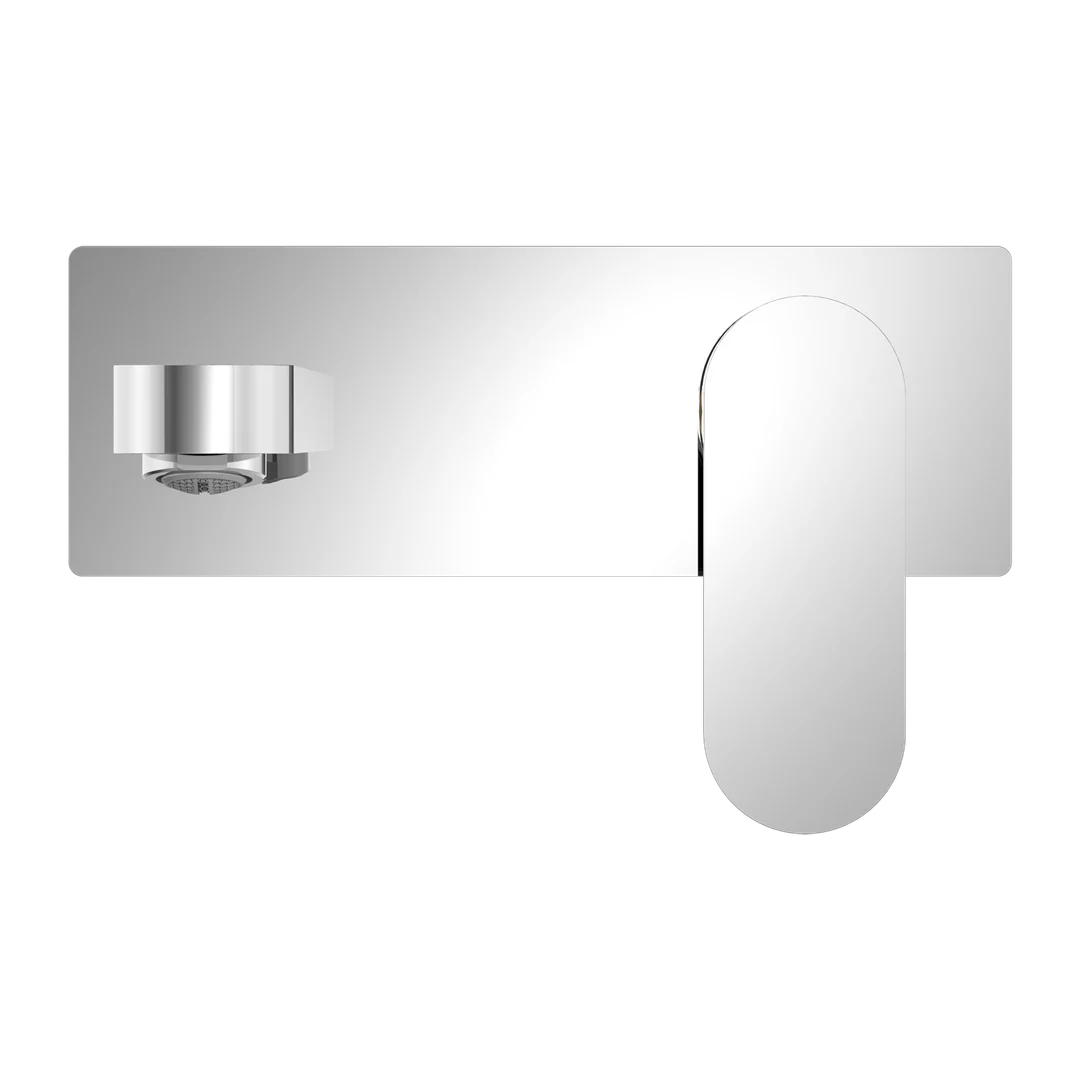 Nero Ecco Wall Basin Mixer Chrome - Image 5