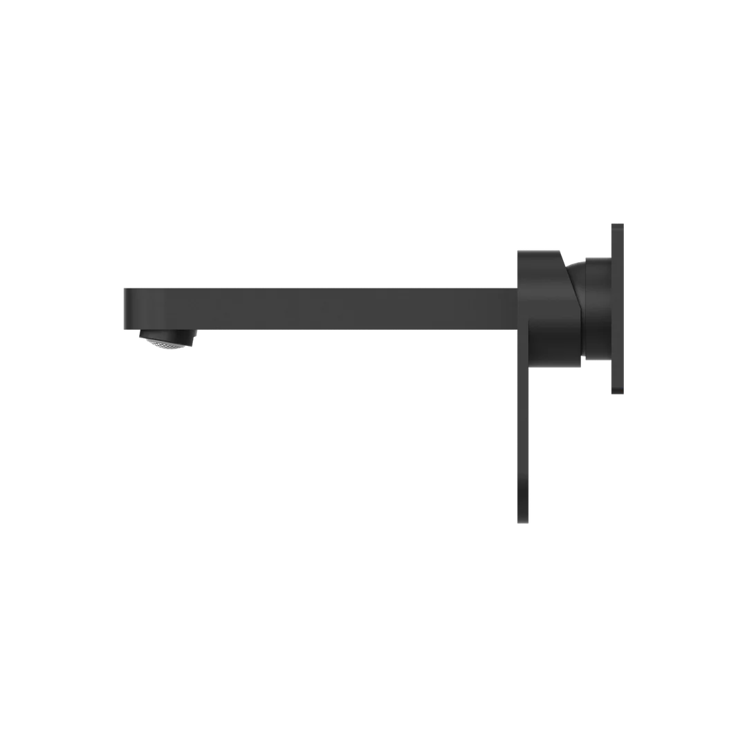 Nero Ecco Wall Basin Mixer  Matt Black - Image 6