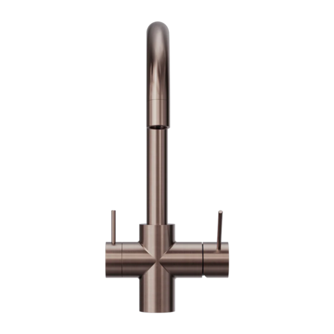 Nero Mecca 3 Way Filtered Mixer Tap Brushed Bronze - Image 4