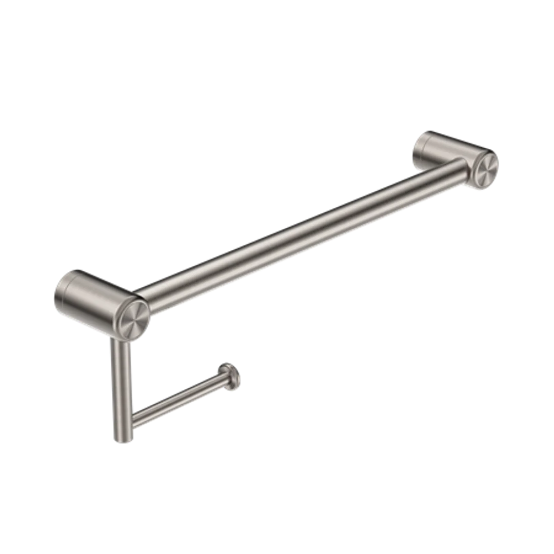Nero Mecca Care 25Mm Toilet Roll Rail 450Mm Brushed Nickel