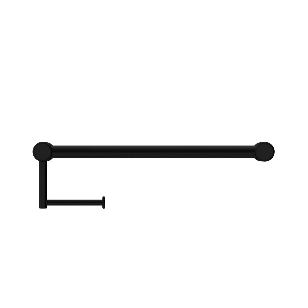 Nero Mecca Care 25Mm Toilet Roll Rail 450Mm Matte Black - Image 5