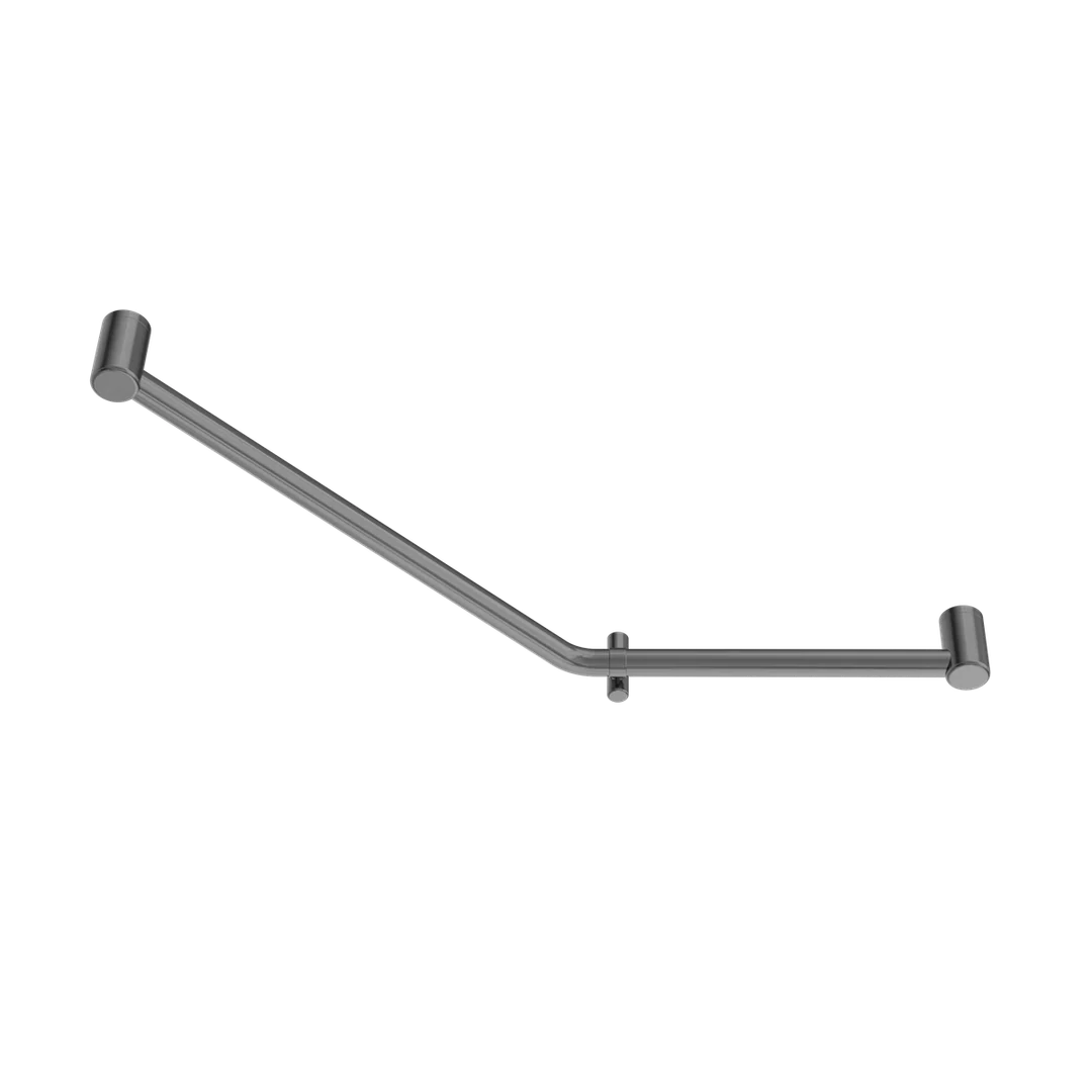 Nero Mecca Care 32Mm Ambulant 45 Degree Bent Tube Grab Rail 450X650Mm Gun Metal