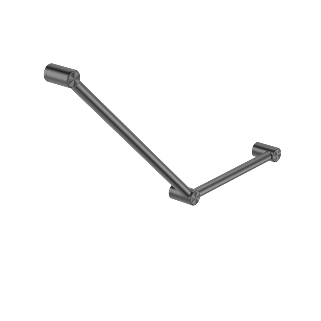 Nero Mecca Care 32Mm Ambulant Toilet Grab Rail 45 Degree 750X450Mm Gun Metal - Image 2
