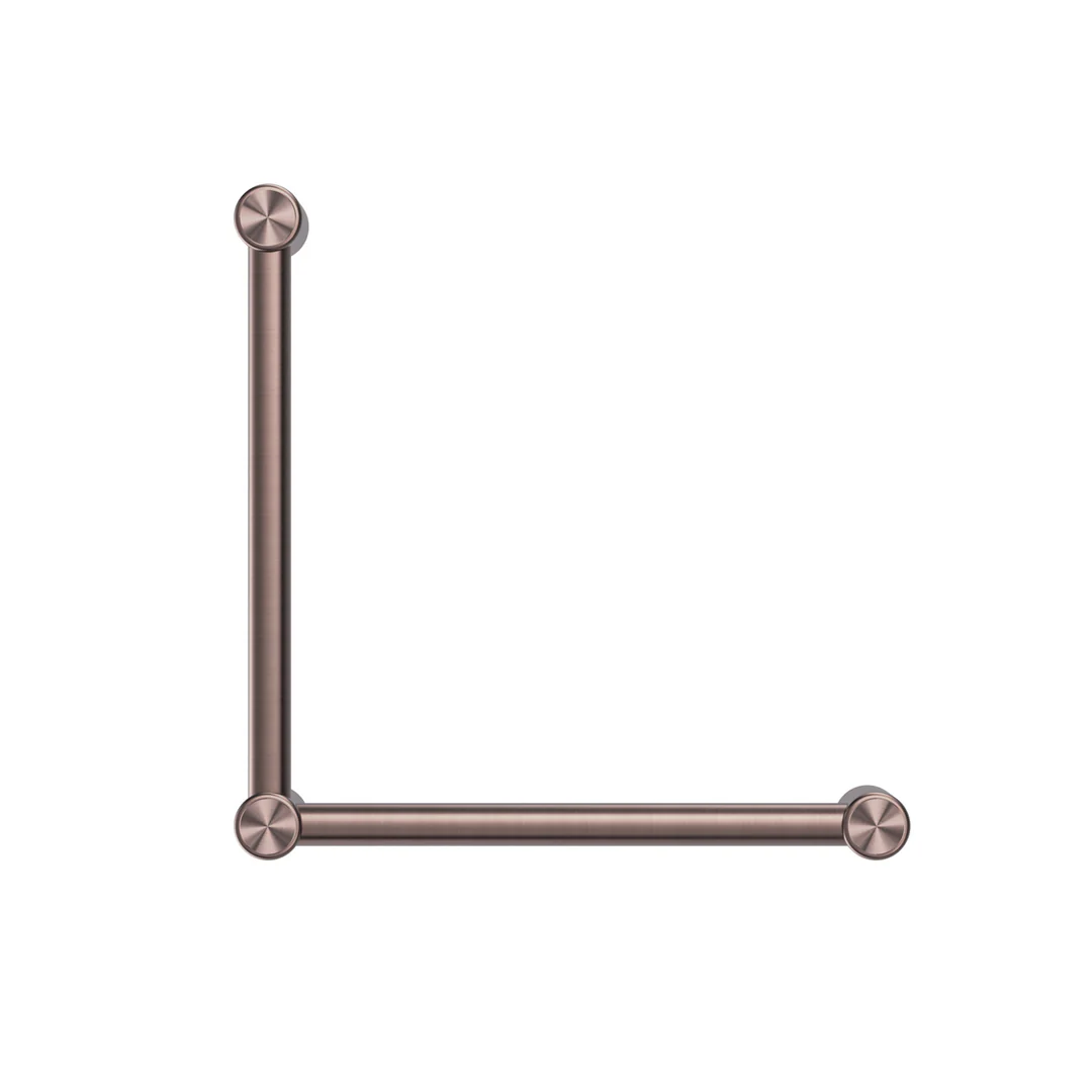 Nero Mecca Care 32Mm Ambulant Toilet Grab Rail 90 Degree 450X450Mm Brushed Bronze - Image 5