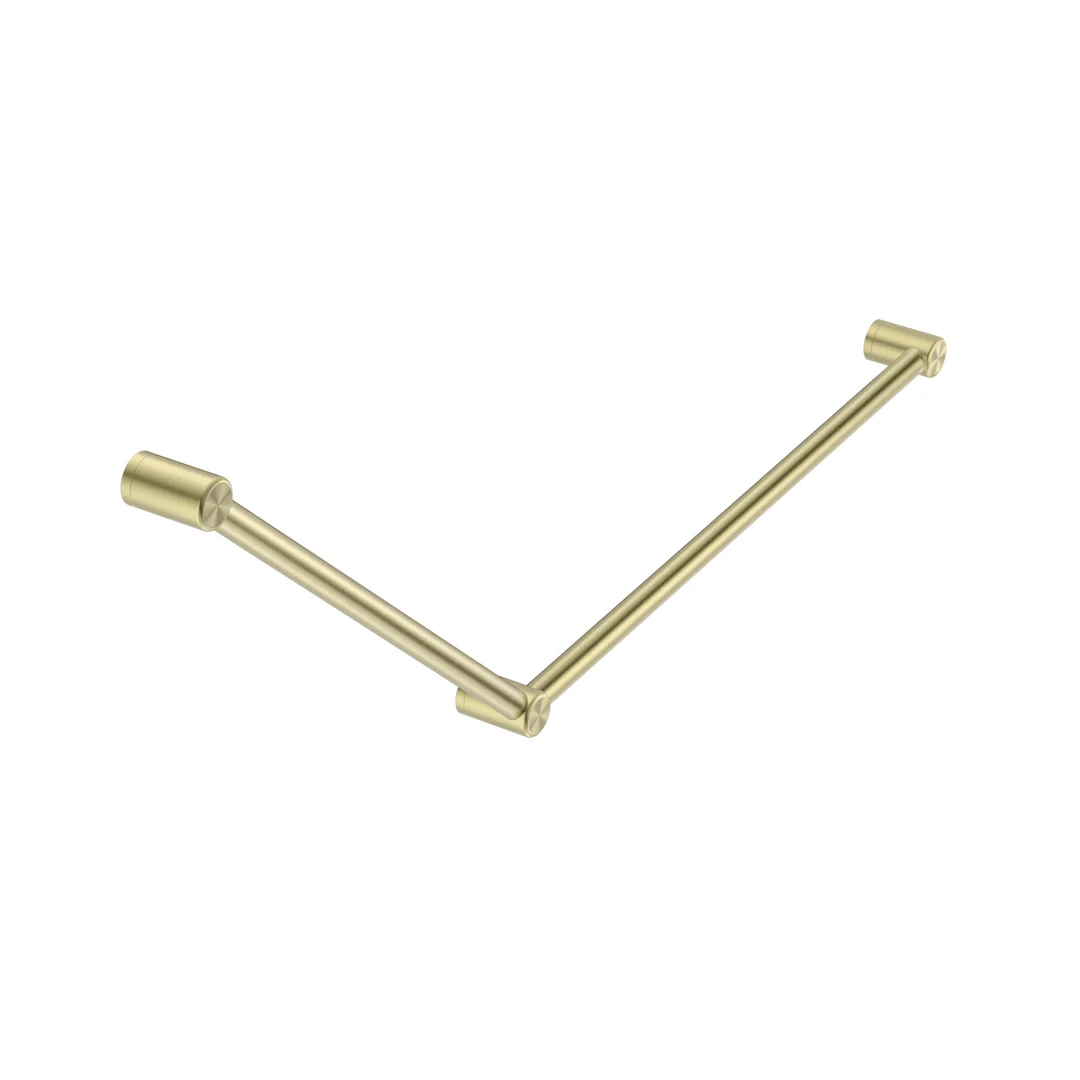 Nero Mecca Care 32Mm Dda Grab Rail Set 45 Degree 750X900Mm Brushed Gold - Image 2