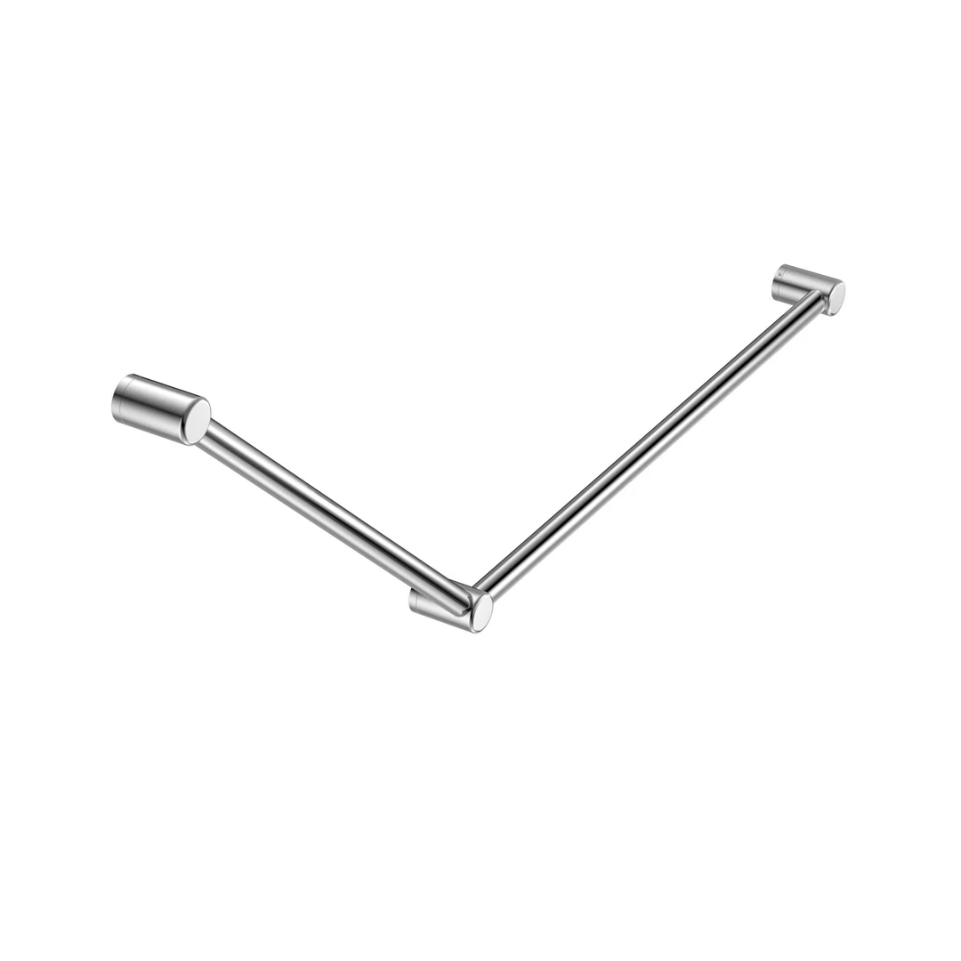 Nero Mecca Care 32Mm Dda Grab Rail Set 45 Degree 750X900Mm Chrome - Image 2