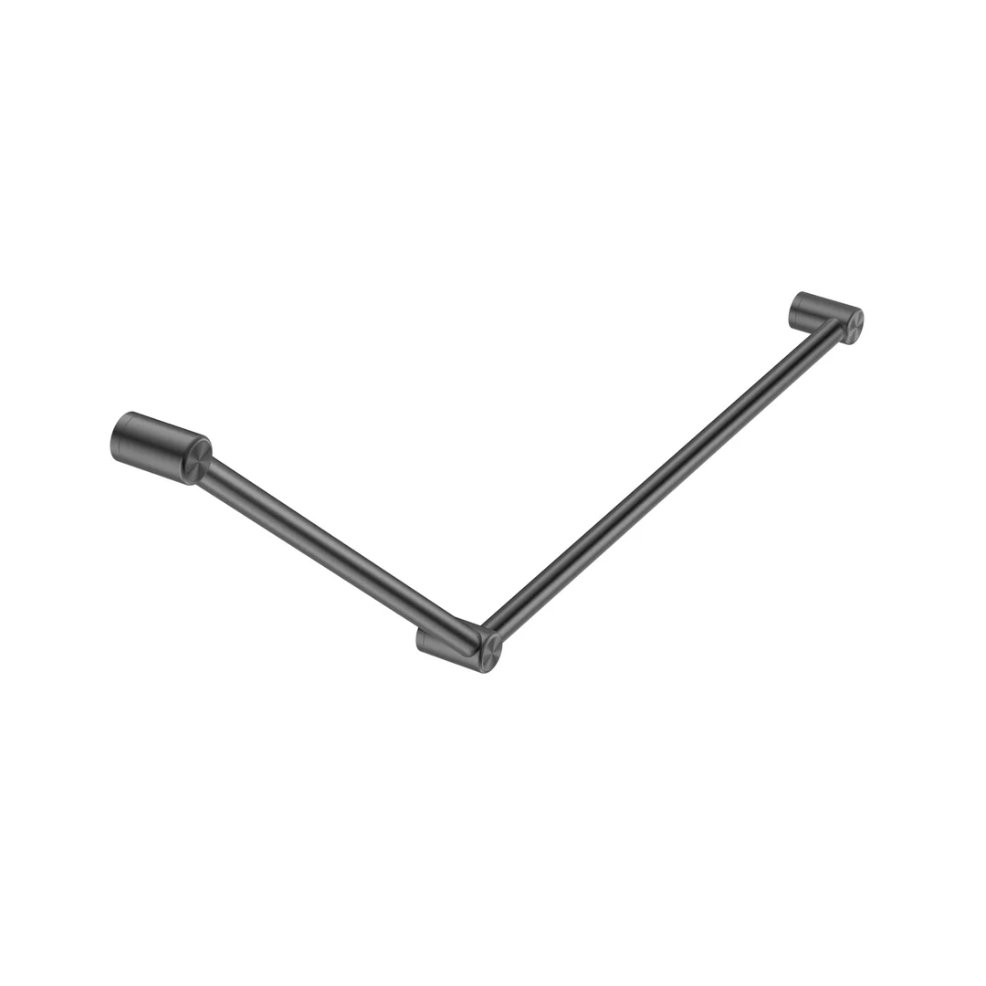 Nero Mecca Care 32Mm Dda Grab Rail Set 45 Degree 750X900Mm Gun Metal - Image 2