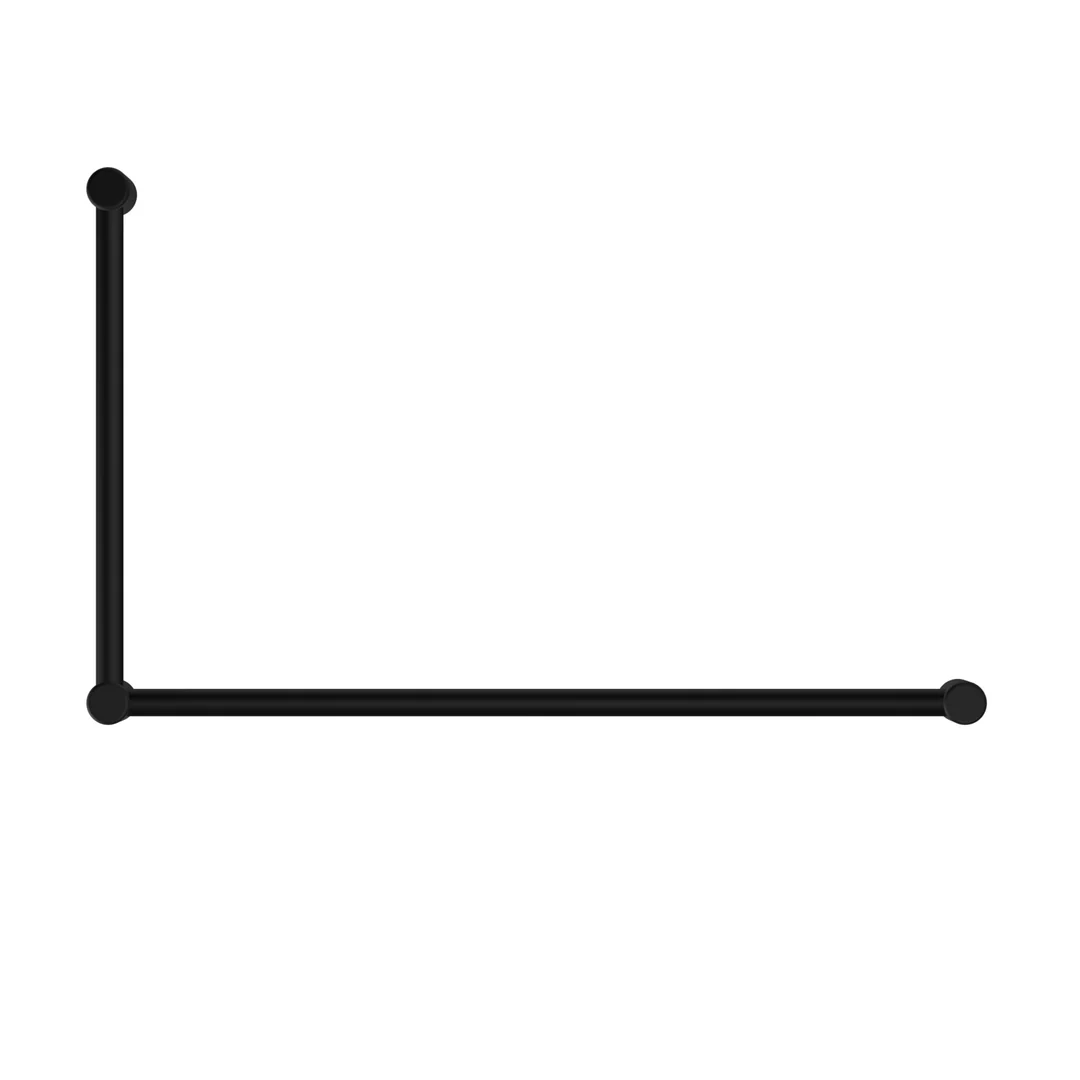 Nero Mecca Care 32Mm Dda Grab Rail Set 90 Degree 600X1000Mm Matte Black - Image 5