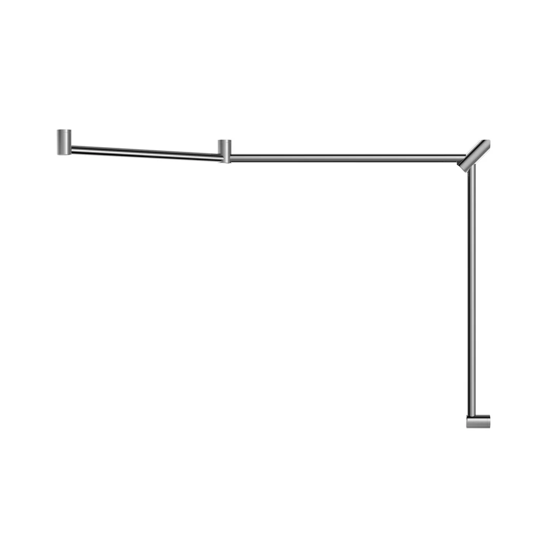 Nero Mecca Care 32Mm Dda Toilet Grab Rail Set 45 Degree 750X965X1025Mm Chrome - Image 5