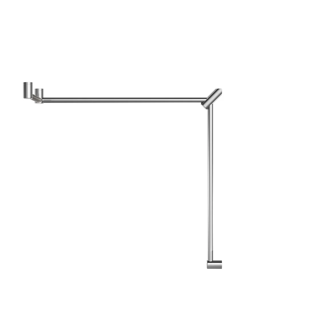 Nero Mecca Care 32Mm Dda Toilet Grab Rail Set 90 Degree 600X1065X1025Mm Chrome - Image 5