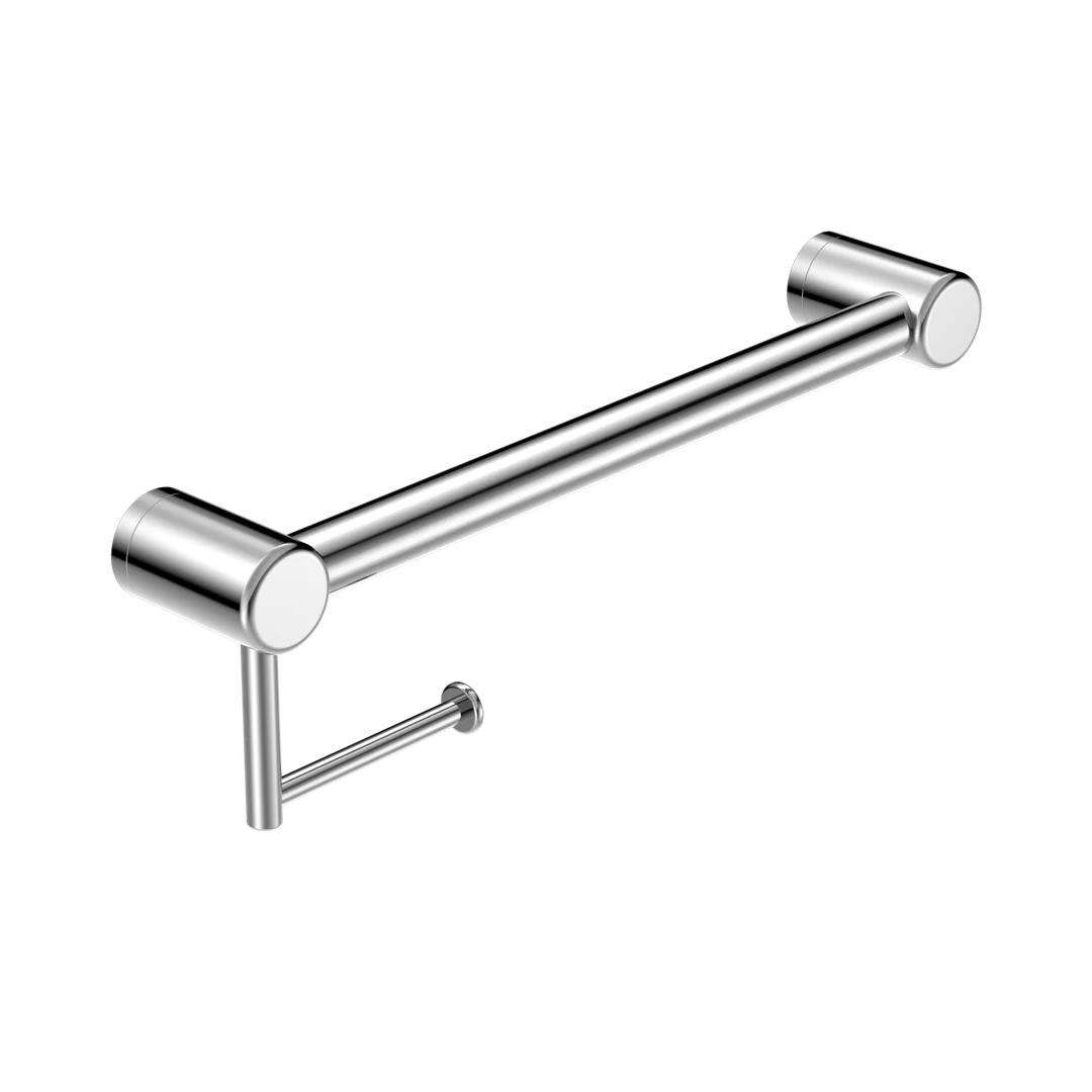 Nero Mecca Care 32Mm Grab Rail With Toilet Roll Holder 450Mm Chrome - Image 2