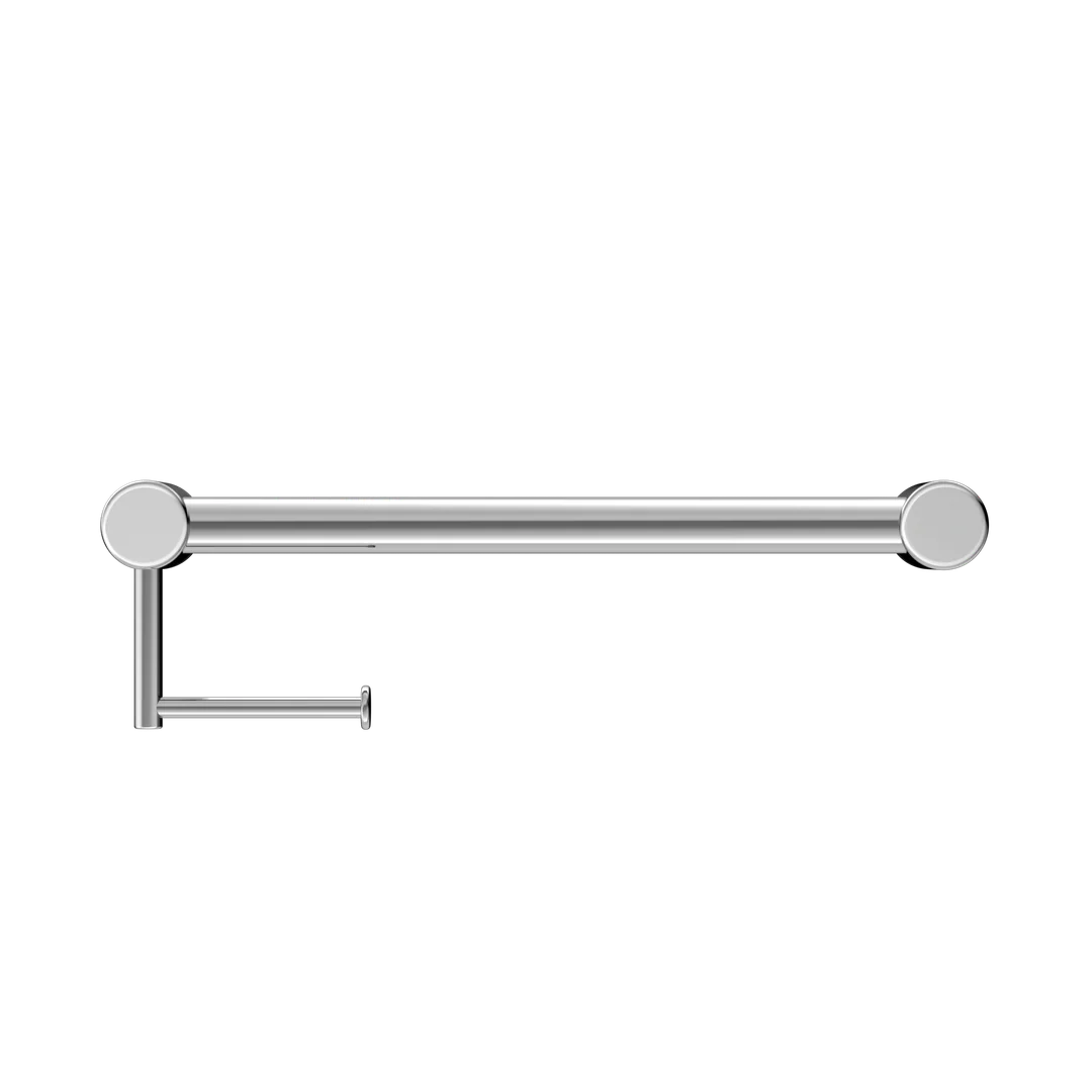 Nero Mecca Care 32Mm Grab Rail With Toilet Roll Holder 450Mm Chrome - Image 5
