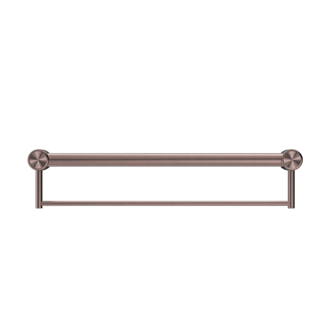 Nero Mecca Care 32Mm Grab Rail With Towel Holder 600Mm Brushed Bronze - Image 5